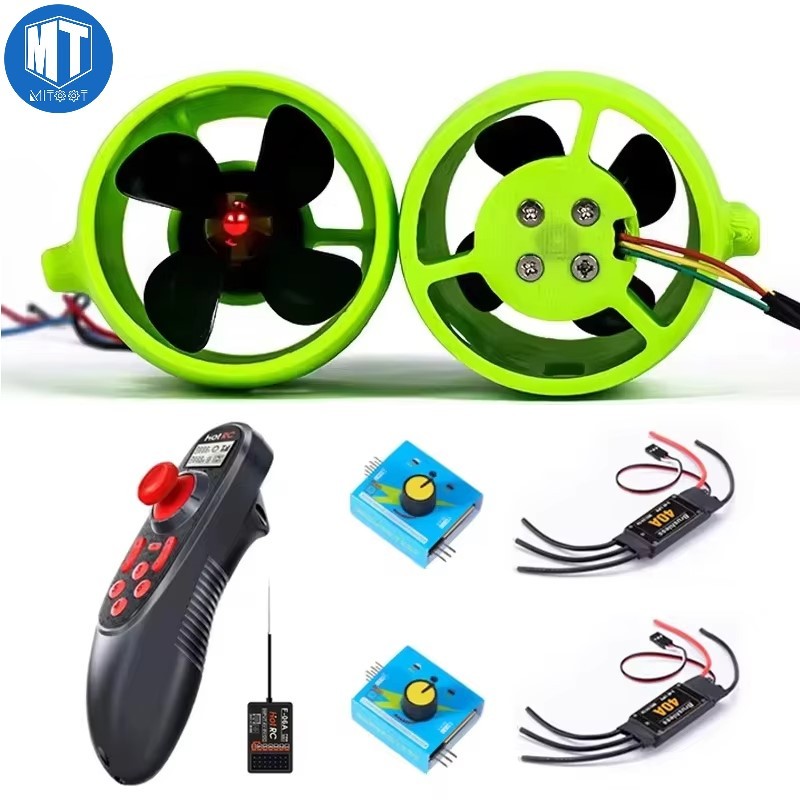 Underwater Jet Boat 2KG 4-Blade CW CCW Thruster Engine/Brushless 40A ...