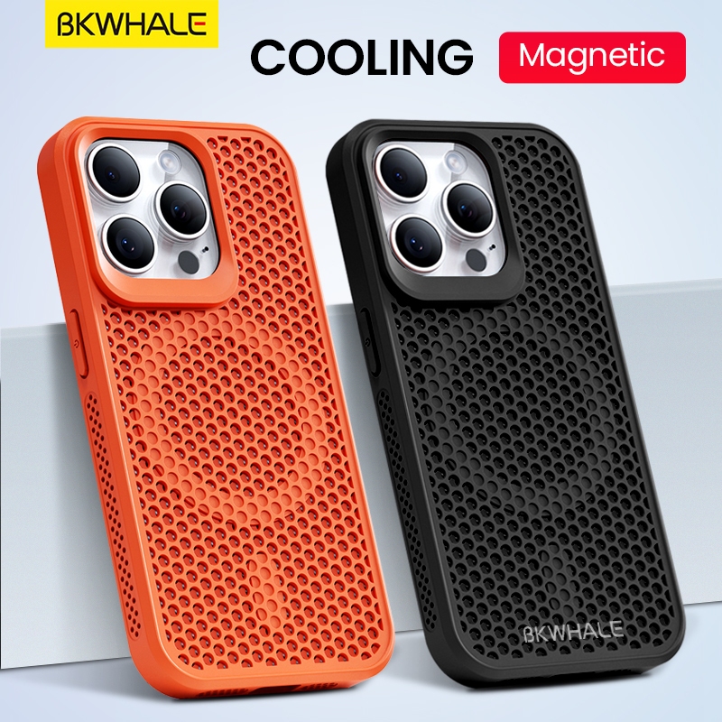 BKWHALE Cooling Magnetic Phone Case For iPhone 17 Pro Max 16 Pro Max 15 ...