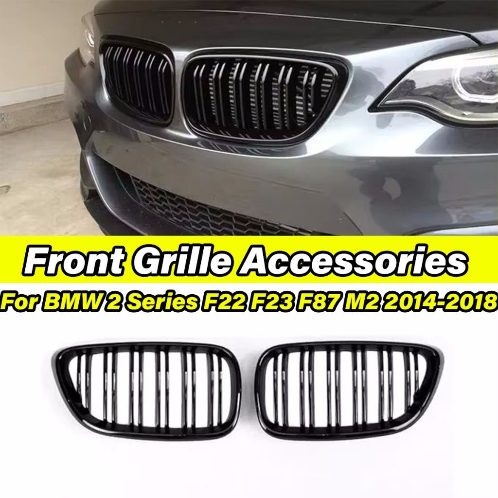 For BMW 2 Series F22 F23 F87 M2 2014-2018 Double Slat Car Front Kidney ...