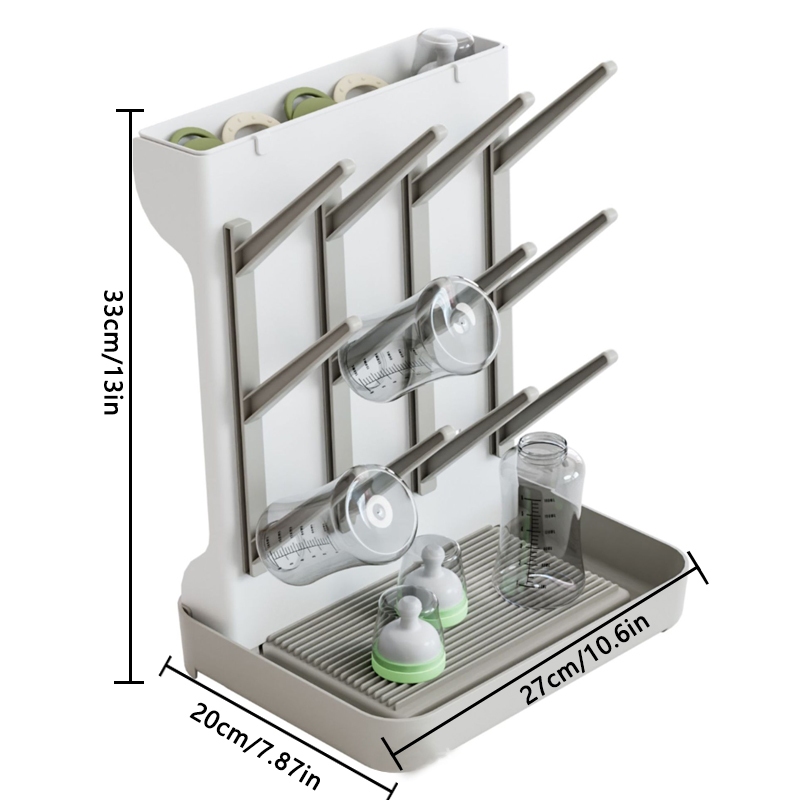 Baby Bottle Drying Rack Large Vertical Bottle Dryer Rack Holder Space ...