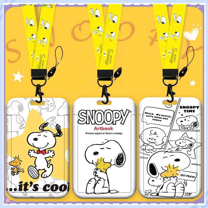Snoopy Name Tag Bus Subway Access Control Workplate Badge Food Card ...