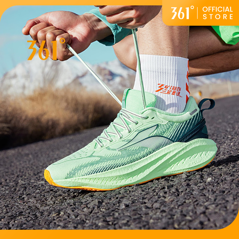 Soft】361 Degrees Popblaze 4.0 Men Running Shoes Breathable