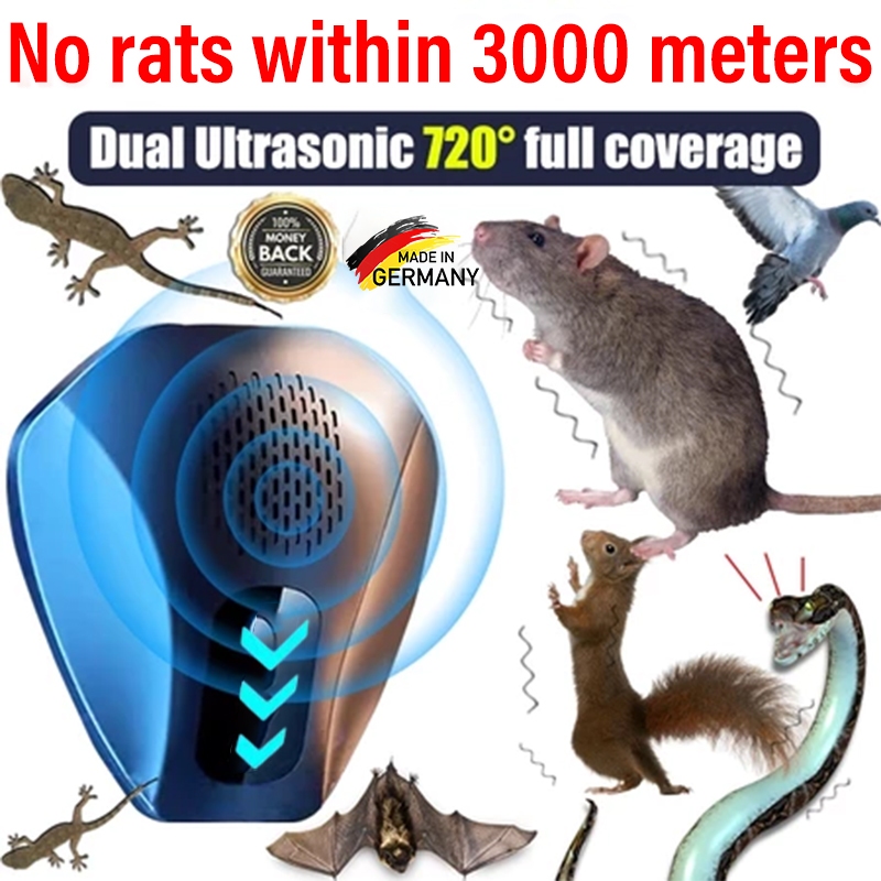 No rats within 3000 meters Perangkap tikus elektrik 360°Smart Sensin ...