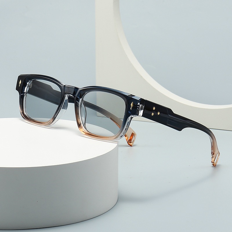 Square Frame Rivet Design Sunglasses Fashion Street Snap Retro Art ...