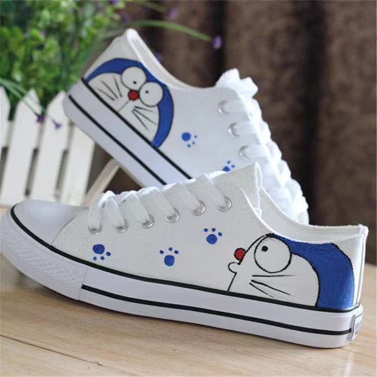 Black And White Graffiti Doodle Text Print Women's High Top Shoes