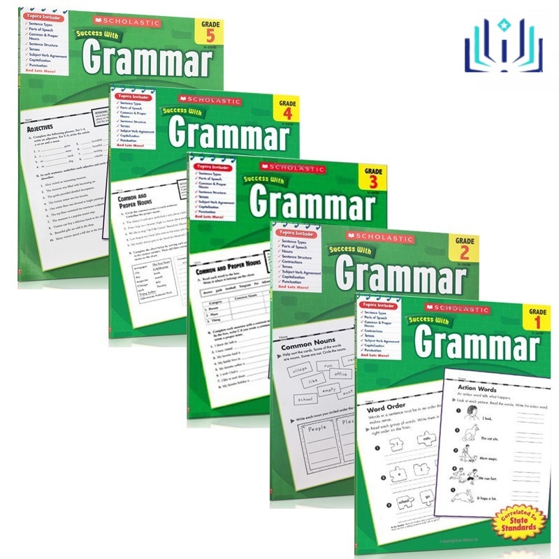 English Original “Scholastic Success With Grammar Grade 1/2/3/4/5 ...