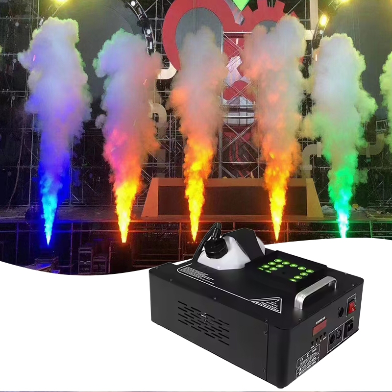 Dmx/remote Control Air Column Machine 1500W LED Vertical Smoke Machine ...