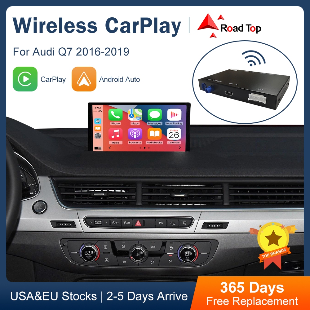 Wireless Apple IOS CarPlay Decoder for Audi Q7 2016-2019 Android Auto ...