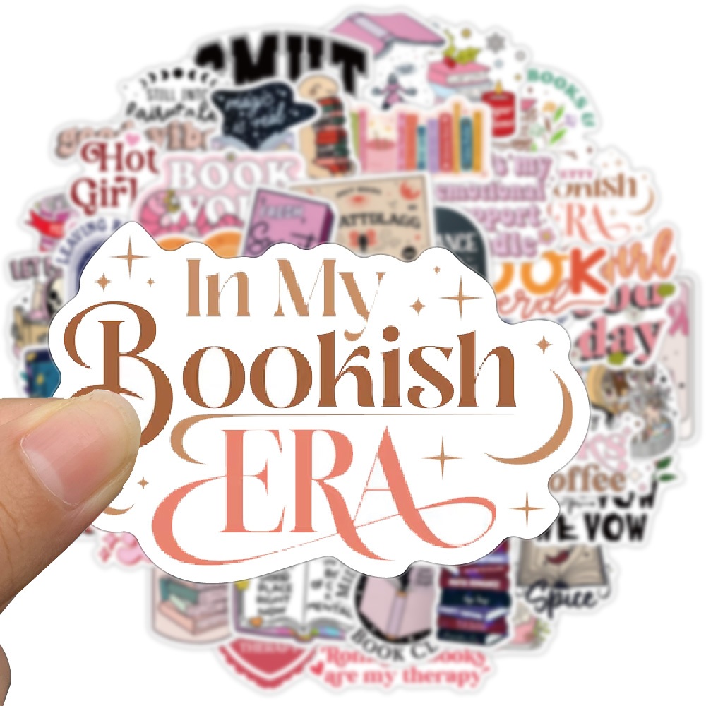 [Large Sticker]50PCS Bookish Smut Reading Book Stickers for Students ...