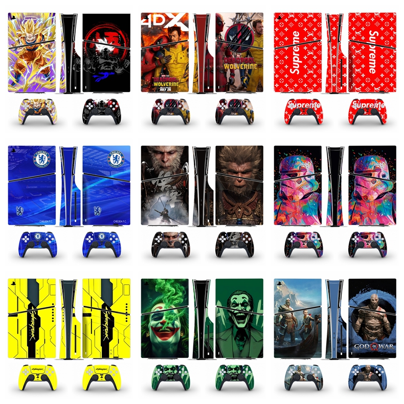 50 Colors Skin Sticker Compatible with Sony Playstation 5 Slim Disc ...