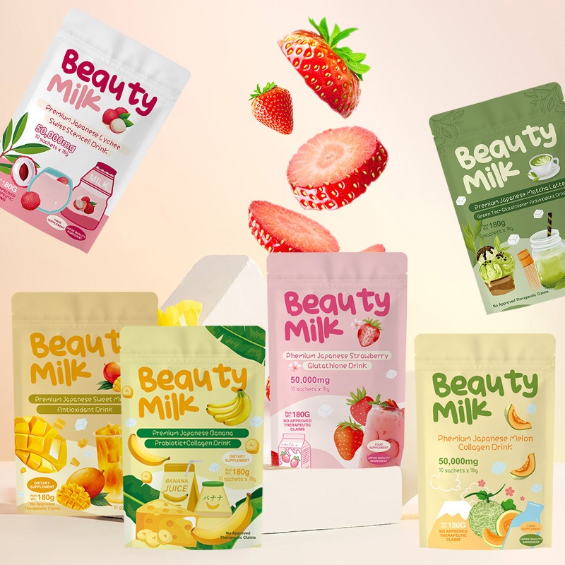 Complément Alimentaire Beauty Milk Blanchissant - À Base De Collagène Et Glutathion, Bien-être Général