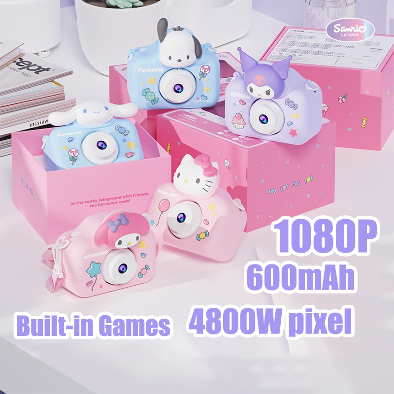 [OFFICIAL SANRIO] Kids Digital Camera 4800W Pixel - Kuromi/My Melody ...