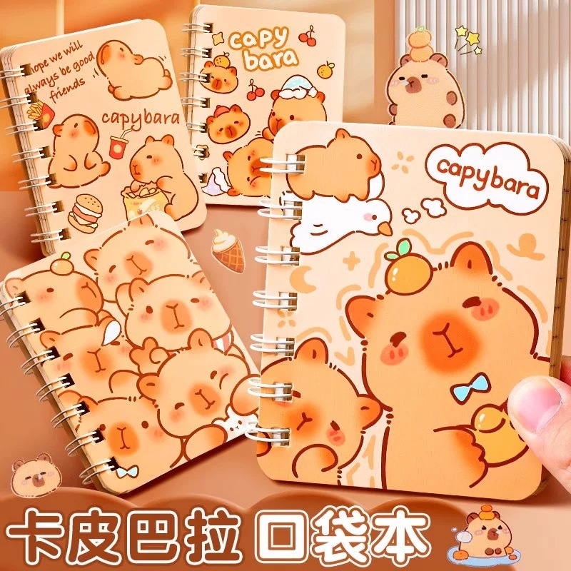 capybara Notebook A7 Kids Student notepad Kapibala Cute Mini Notebook ...