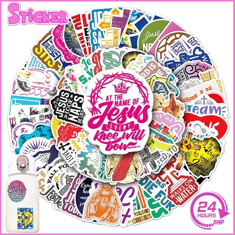 100PCS Christian Stickers Jesus Bible Verse for Journaling Religious ...