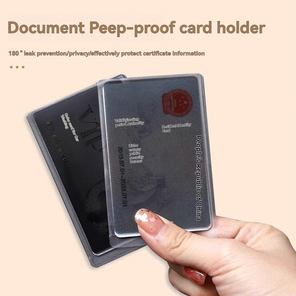 Anti-peeping ID Holder Privacy Storage Case for Bank/Travel Cards ...