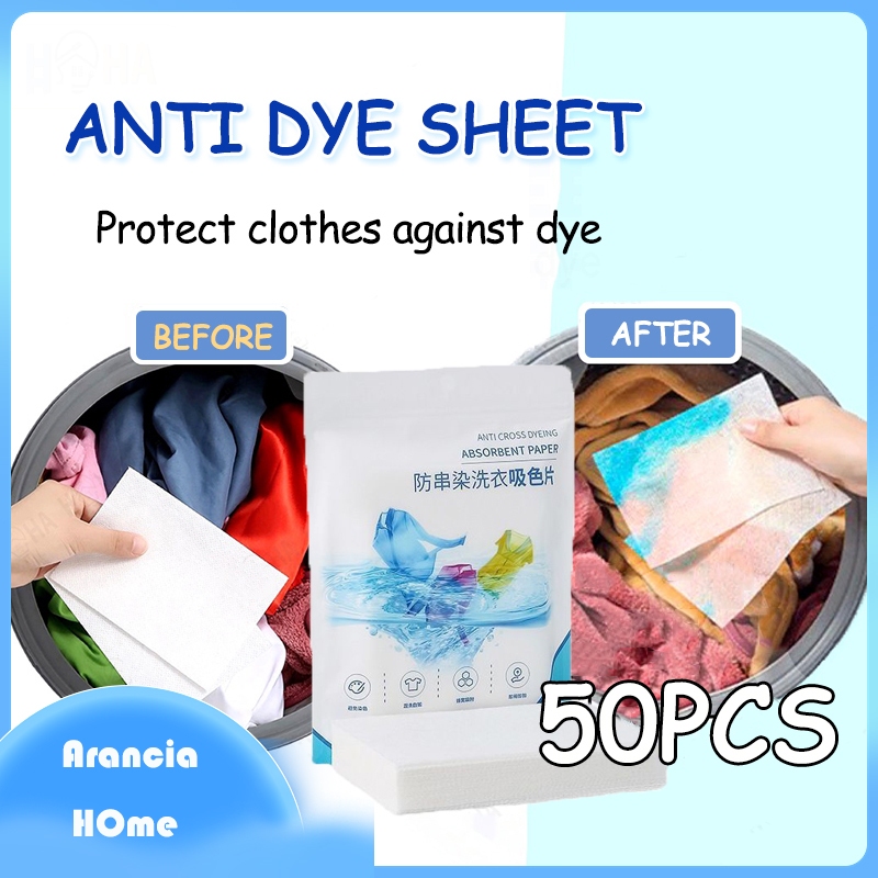 *READY STOCK AT MALAYSIA*50pcs Anti-dyeing Color Absorbing Sheets ...