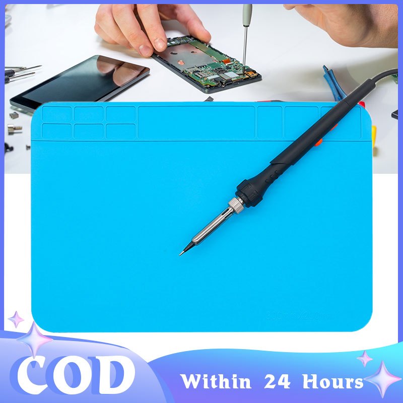 30x20cm Heat Insulation Electronics Repair Pad Silicone Repair Mat ...