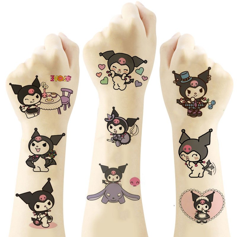Sanrio Kuromi Waterproof Tattoos Temporary Tattoo Sticker ( Send By ...