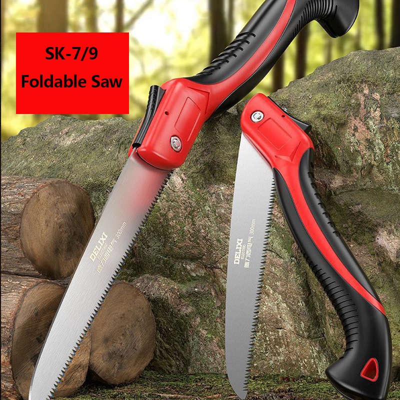 Foldable Saw Alloy Steel Hacksaw SK-7/9 Rubber Handle Handsaw Cutting ...
