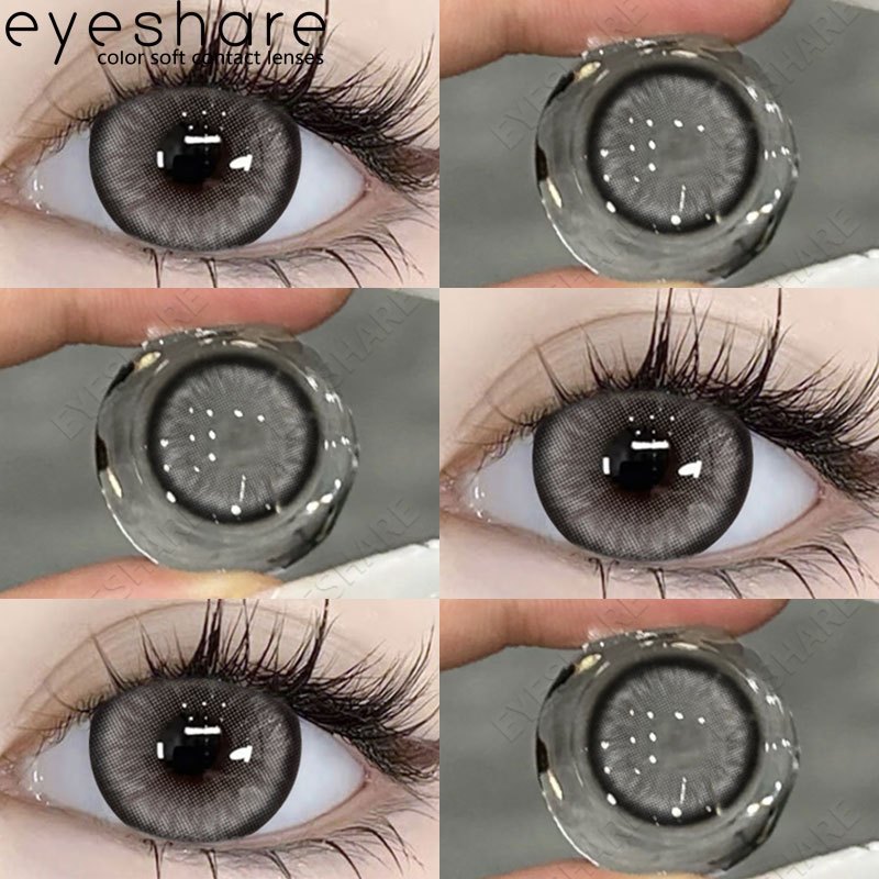 Eyeshare Contact Lens DIAMOND GRAY 1Pair Gray 14.5mm Big Eyes ...