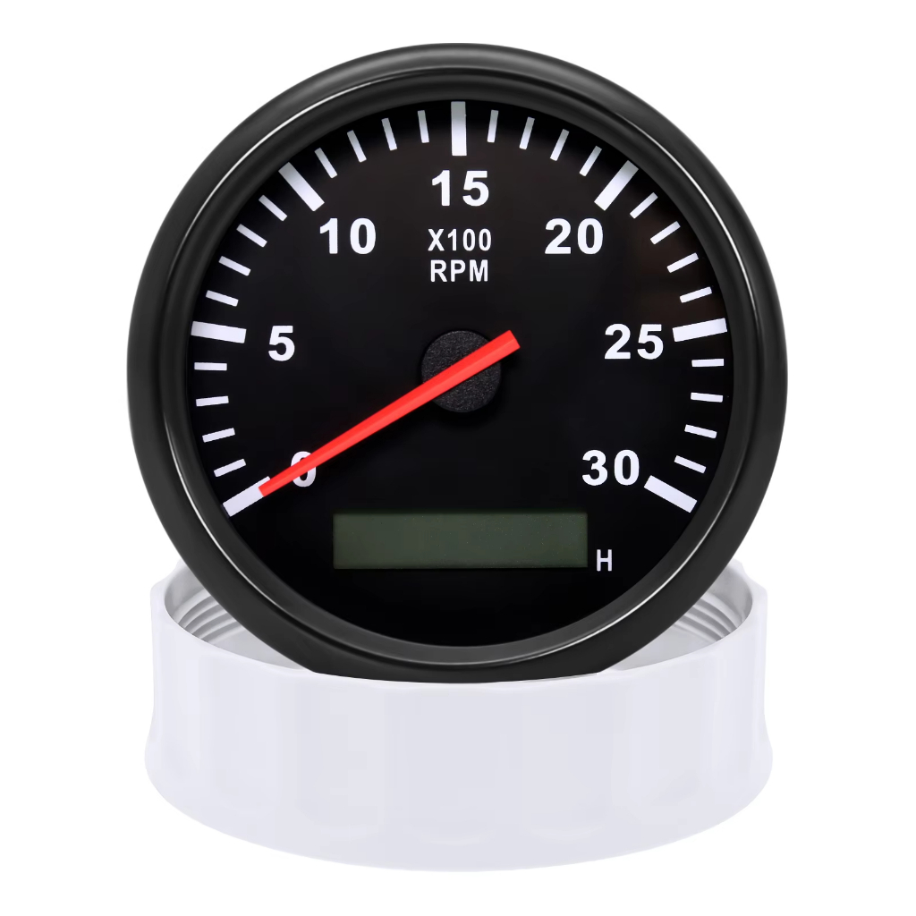 MAIMEIMI 85mm Diesel Engine Tachometer Kit – 0-3000 RPM Gauge With Tacho Adapter & Signal Sensor