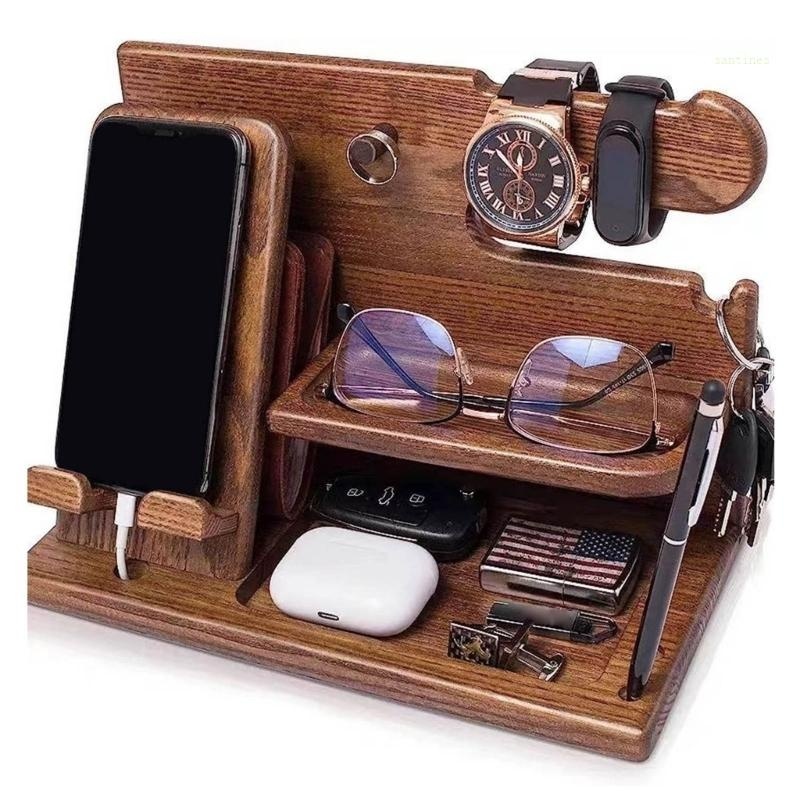 Mobile phone storage rack, office desktop charging stand, watch multi ...