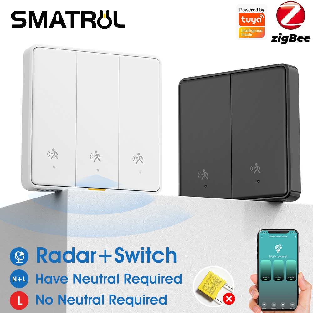 SMATRUL Tuya Zigbee Smart Switch Auto Switch off on Smart Home Timer ...
