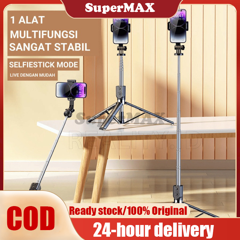 Wireless Selfie Stick 170cm Tripod Stand with Bluetooth Remote