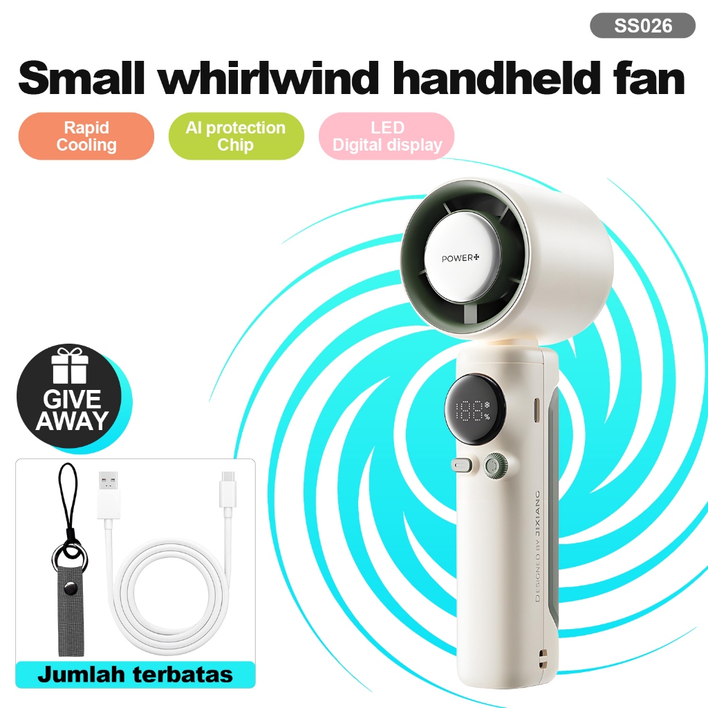 XMEX portable electric steam fan 100 level mobile fan charging portable ...