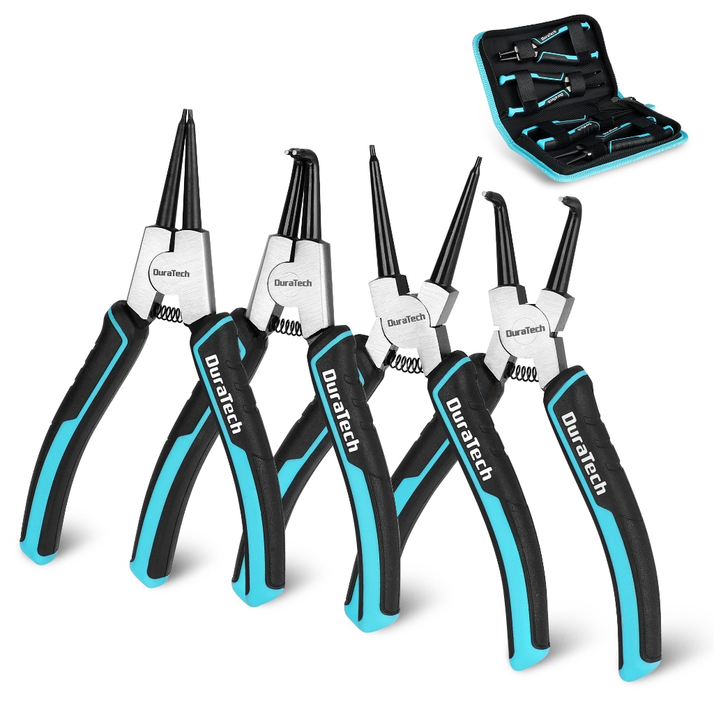 thumbnail image 2 of ABN Snap Ring Pliers Set - 4-Piece Internal/External Circlip Pliers With Straight & Bent Tips 2 of 9