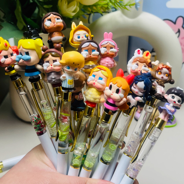 Dimoo Cute Pellet Pen labubu Student Gel Pen diy Trendy Play Stationery ...