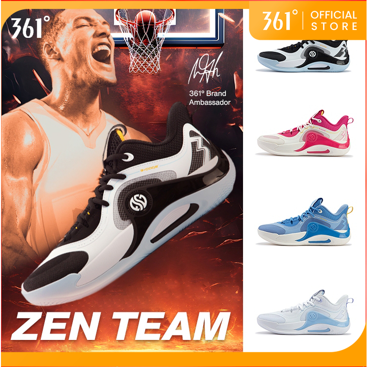 361 Degrees】 Zen Team Men Basketball Shoes High elasticity Shock
