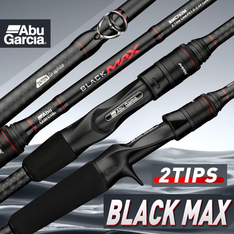 ABU GARCIA BLACK MAX 2TIPS M/ML ACTION ORIGINAL FISHING ROD FULL SOLID  CARBON TIPS Spinning Rod Beginner Fishing Rod Flexible Baitcasting Rod |  Shopee Malaysia