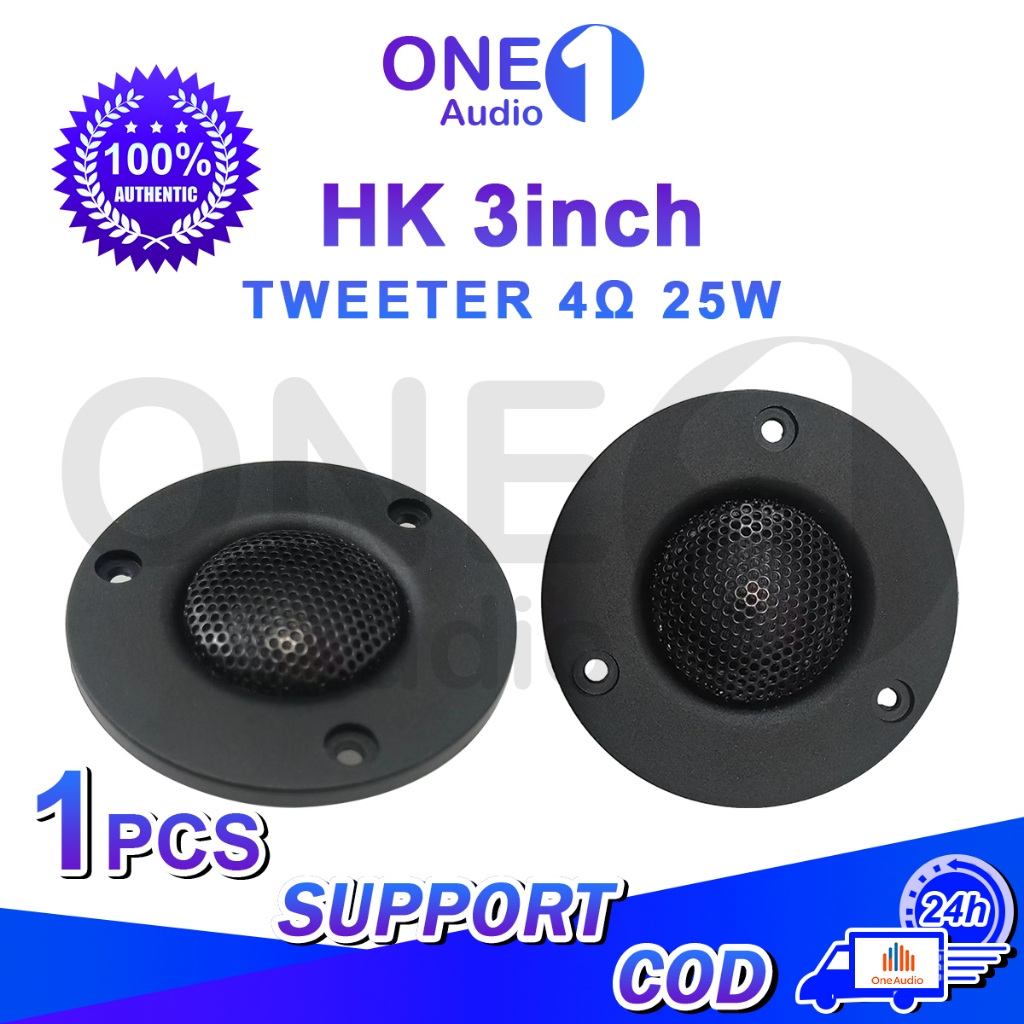 OneAudio HK 3inch 4Ohms 25W Tweeter Speaker Car Audio 3 inch Tweeter ...