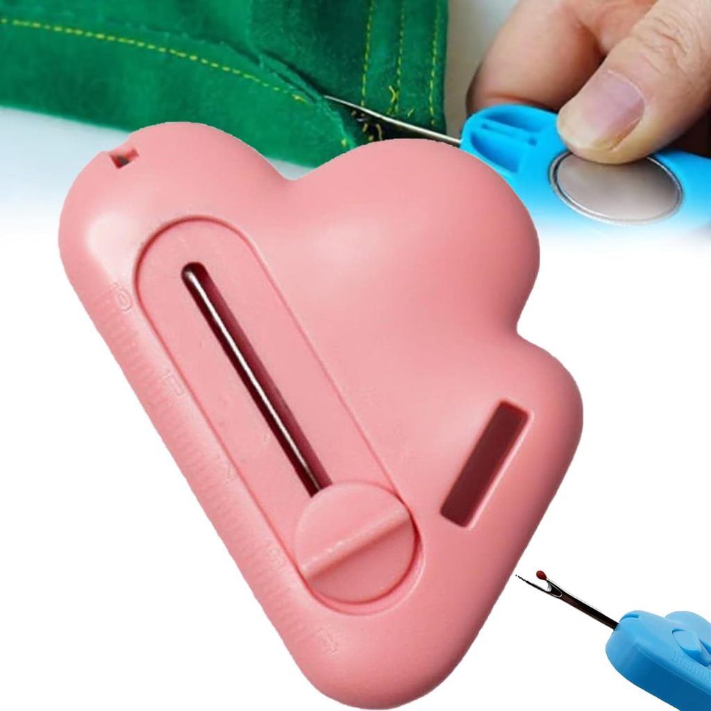 2 In 1 Needle Threader Seam Ripper, Plug-in Needle Threader, Seam Rippers For Sewing, Stretchable Remover Needle Threading Tool For Hand Sewing