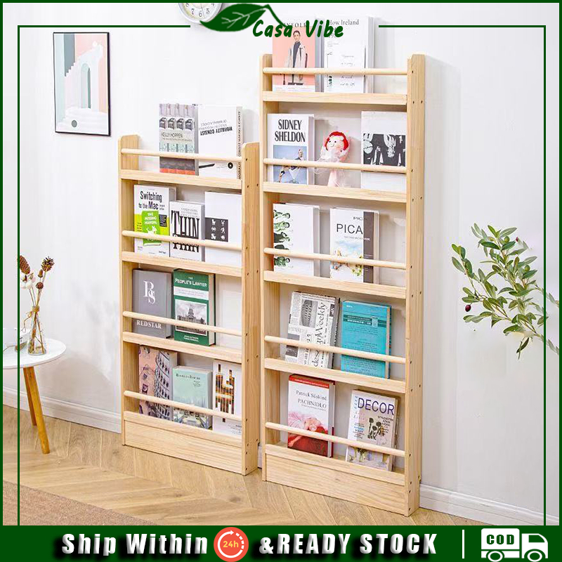 Wooden Book Shelf Rak Buku Kanak Kanak Kids Book Shelf Rak Buku ...
