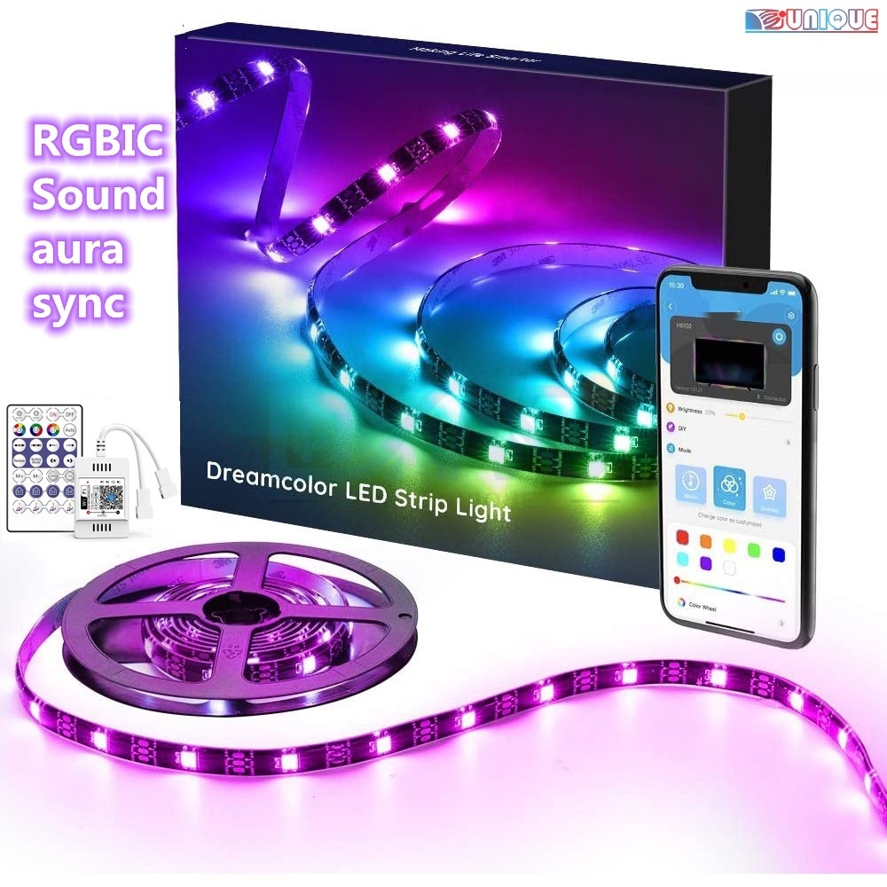 RGBIC Led light strip dreamy color 30/60/144 pixel/leds/m Addressable ...