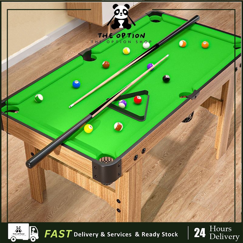 【The Option】Mini Billiard Table for Kids Wooden With Tall Feet Pool ...