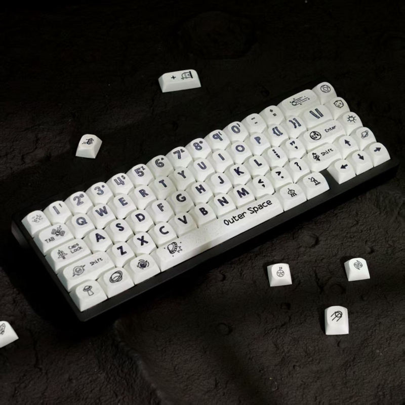 【Keycap Only】Outer Space Keycap 120 Keys MA Profile PBT Sublimation For ...