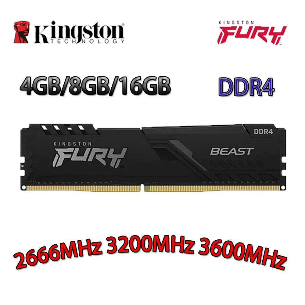 RAM DDR4 Gaming HyperX - 8GB Ou 16GB, Fréquences 2400/2666/3200MHz, DIMM 288 Pins, Neuve Sous Blister