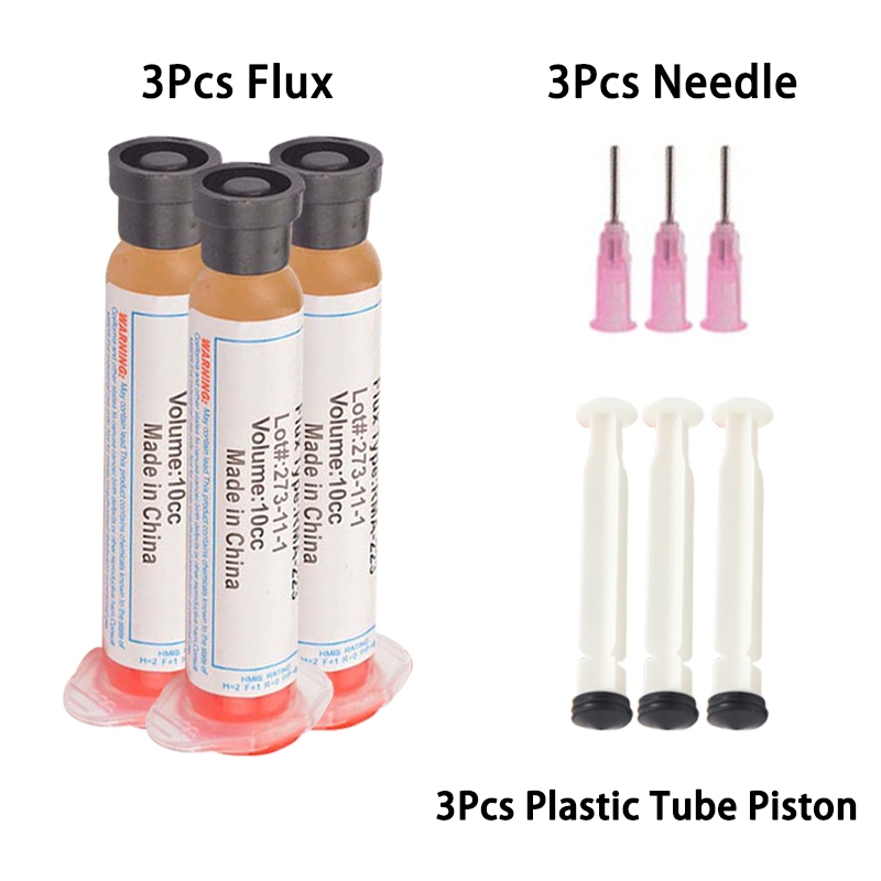 1/2/3/4/5pcs 10cc Solder Soldering Paste Flux Grease With Needle RMA223 ...