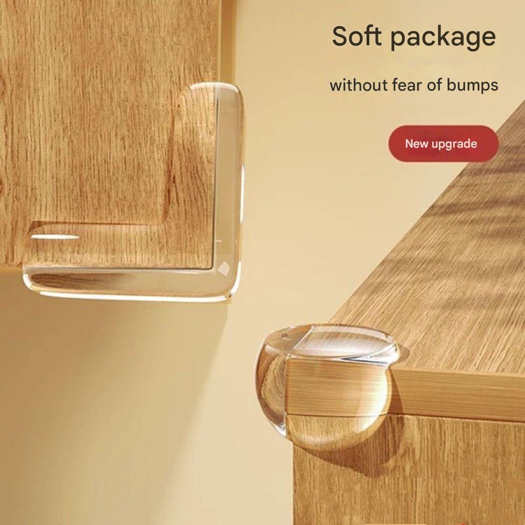 Child Baby Safety Table Corner Silicone Protector Transparent Table ...