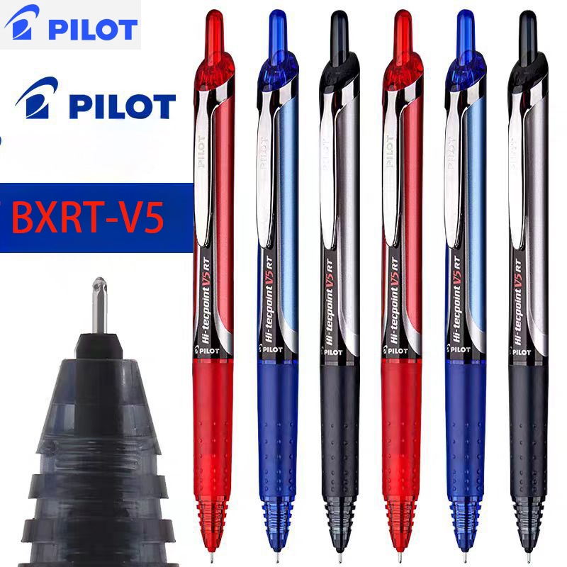 Japan Pilot BXRT-V5 Press Gel Pen Student 0.5mm Exam Dedicated Black ...