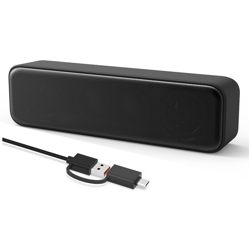 Desktop Mini Soundbar Computer Speaker Type-C with Hi-Quality Stereo ...