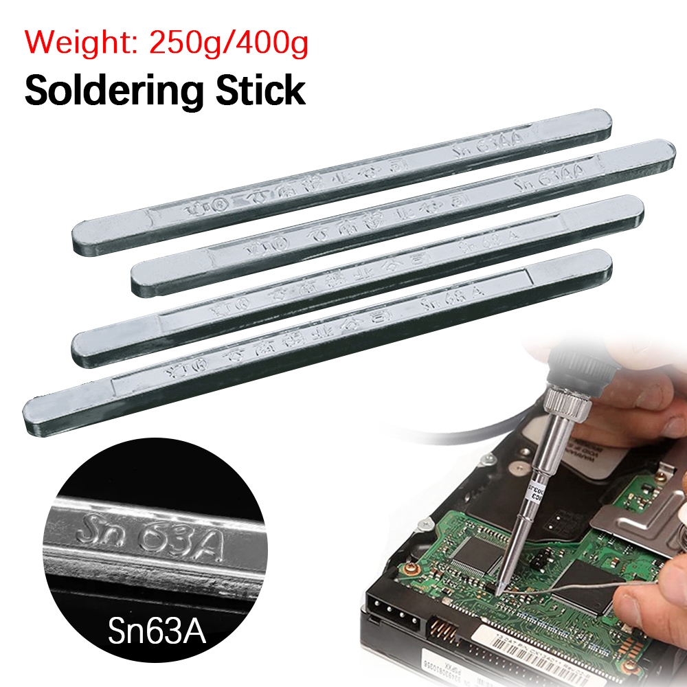 250g/400g High Purity Tin Solder Rod Pure Tin bar No Lead Soldering 63/ ...