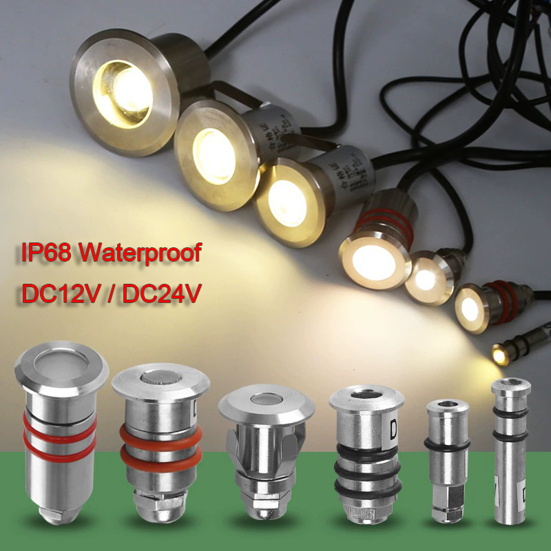 DC12V 24V Mini LED IP68 Waterproof Stainless Steel Pool Underwater ...