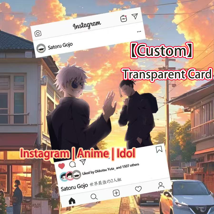 Customized ins transparent card; transparent banners, tarot cards ...