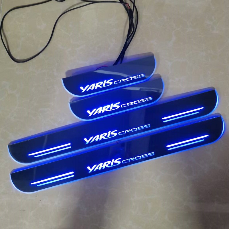 Toyota Yaris Cross 2020-2025 4pcs Acrylic Moving LED Welcome Pedal Car ...