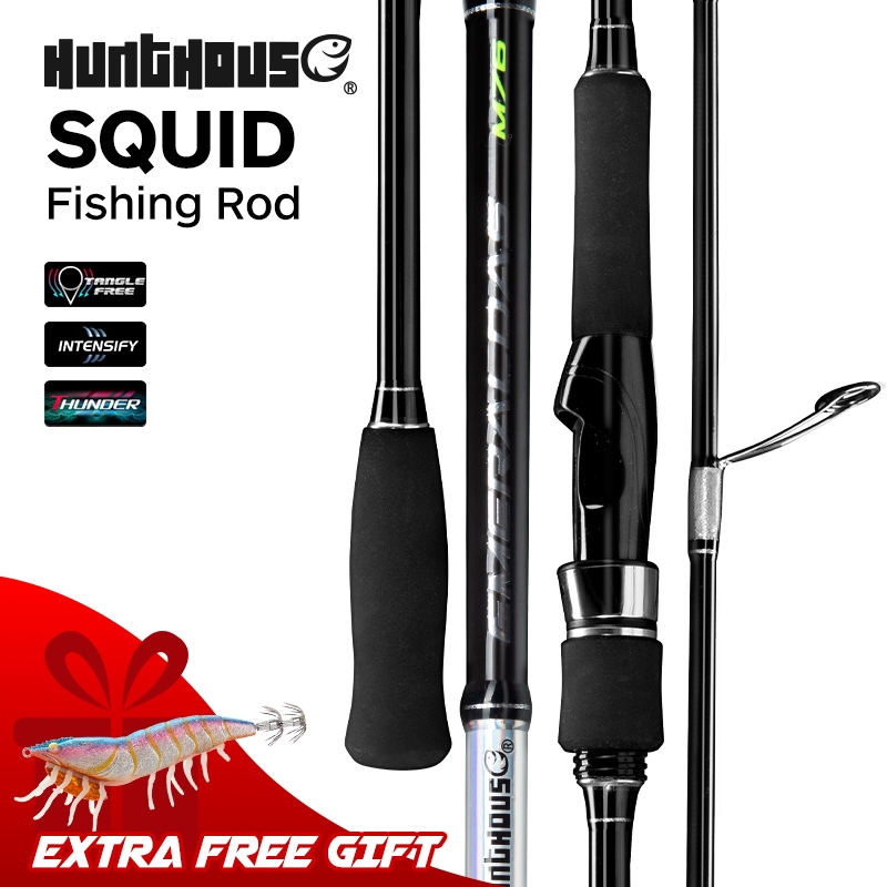 Hunthouse Squid Fishing Rod Egi Spinning Eging 2.29m 2.52m 2 Sections ...