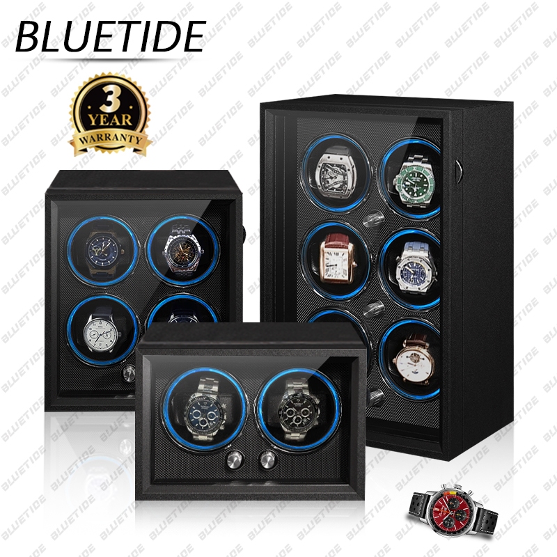 BLUETIDE Watch winder box automatic wooden watch box 1/2/4/6 Slot Watch ...